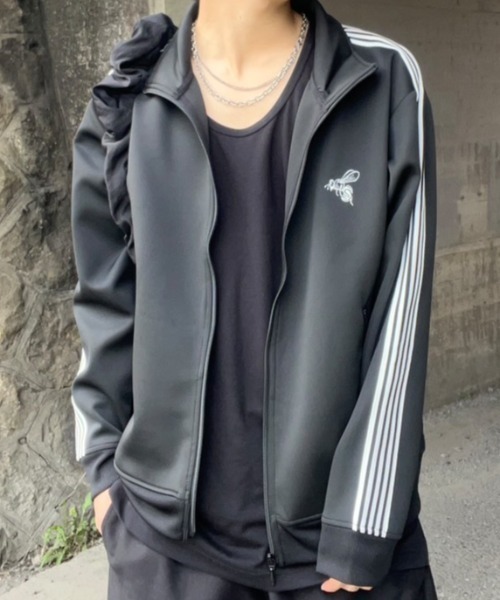 セール】蜂 刺繍 サイドライン トラックジャケット（ジャージ）｜8