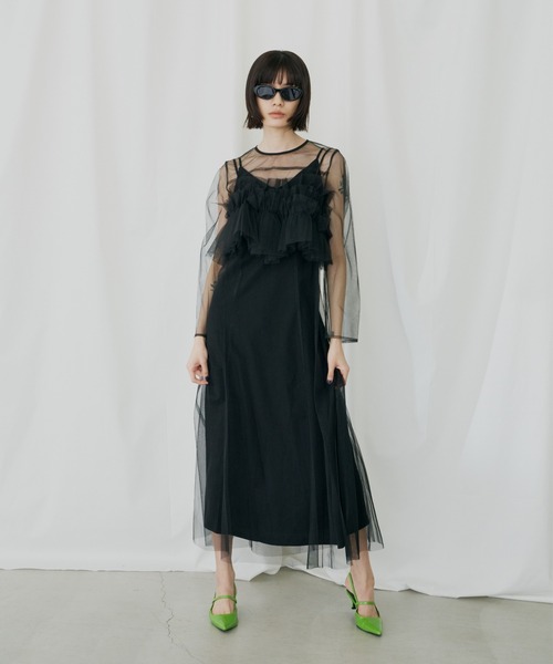 マルチウェイボリュームチュールドレス / multiway volume tulle dress