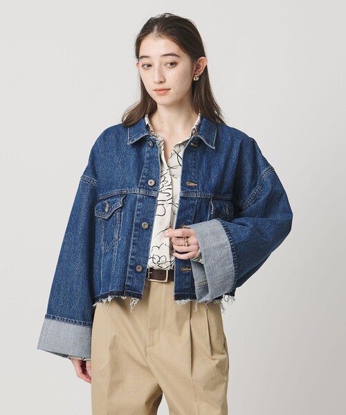 SACRA＞ボリュームスリーブ デニムジャケット（デニムジャケット