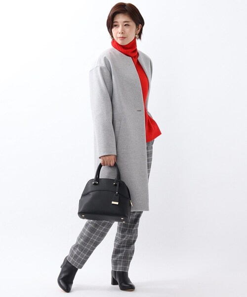 UNTITLED（アンタイトル）の「◇メイユールカシミヤ ノーカラーコート