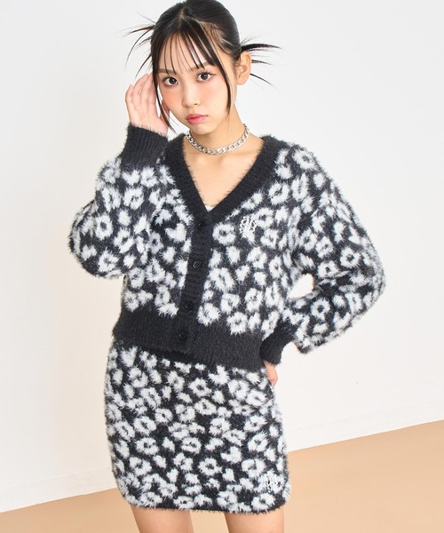 セール】レオパード柄 シャギーニットセットアップ【キッズお揃い