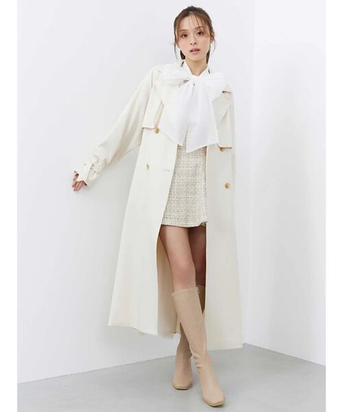 バックチュールトレンチコート（トレンチコート）｜MERCURYDUO