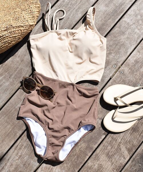 SHIPS（シップス）の「Wai:ワンショルダーSWIM WEAR◇（水着）」 - WEAR