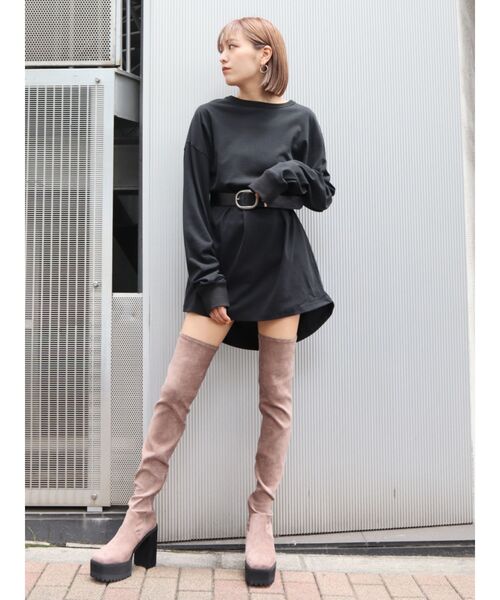 タンクバルキーロングブーツ（ブーツ）｜EMODA（エモダ）の