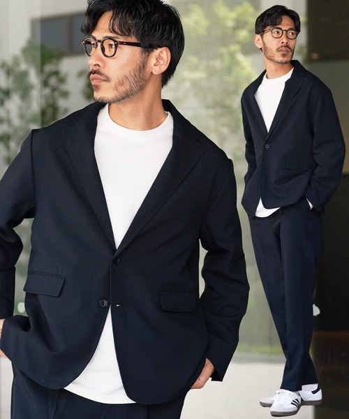 セール】【セットアップ】リラックスシルエット テーラードジャケット