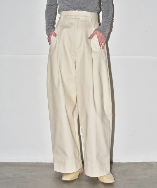TODAYFUL（トゥデイフル）の「Wide Twill Trousers（その他パンツ