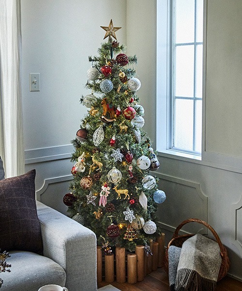 studio CLIP 松ぼっくり付きクリスマスツリー 約150cm ▽・x