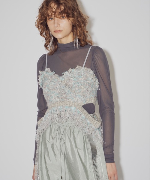 LA BELLE ETUDE（ラベルエチュード）の「ミックスツイードニット