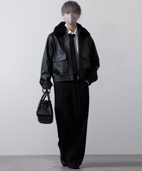 CLEL（クレイル）の「【CLEL】Cow Leather G-1 Blouson / 牛革