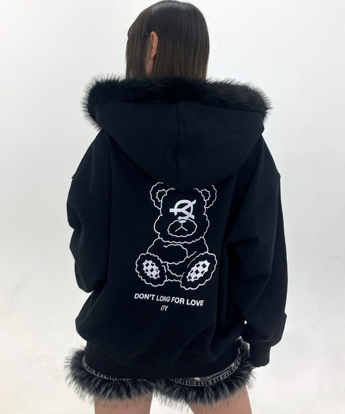 セール】『OY/オーワイ』DOLLY FAUX FUR HOODIE ZIP UP/ドリー ファー