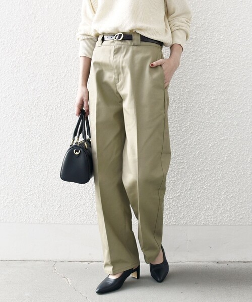 SHIPS any別注】Dickies:〈洗濯機可能〉874 T/C ツイル チノパンツ