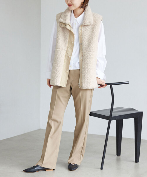 SLOBE IENA（スローブイエナ）の「ECOPELボアショートベスト（ベスト