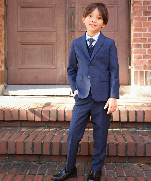 マイクロチェック スーツ(140-160cm)（スーツセット）｜COMME CA ISM