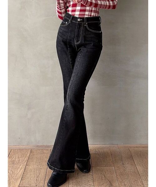 セール】スタイルメイクフレアデニムパンツ（デニムパンツ）｜RESEXXY