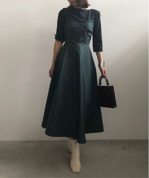 Ameri（アメリ）の「DEFORMATION LADY DRESS（ワンピース）」 - WEAR