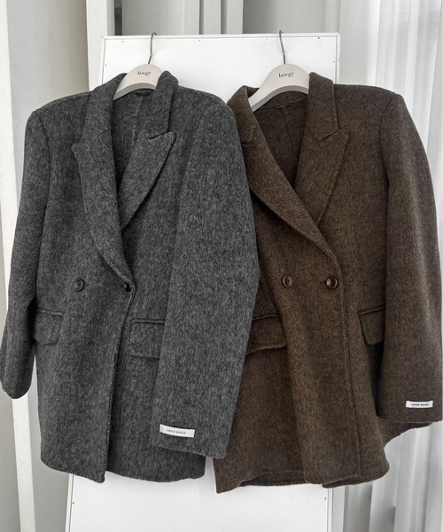 lawgy（ラウジー）の「handmade herringbone jacket outer