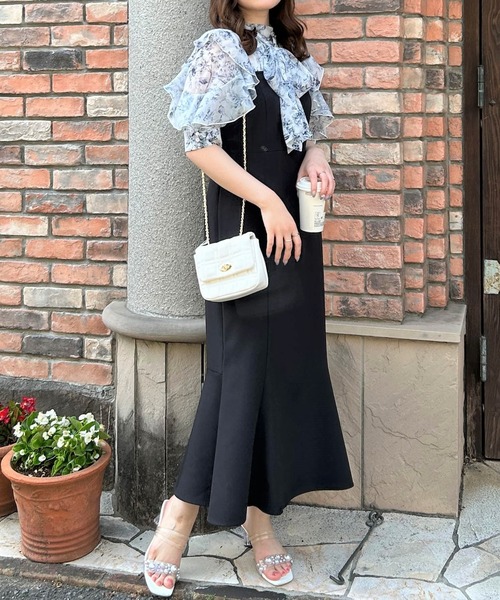 INGNI（イング）の「2WAYシアー花柄ドッキング／ワンピース