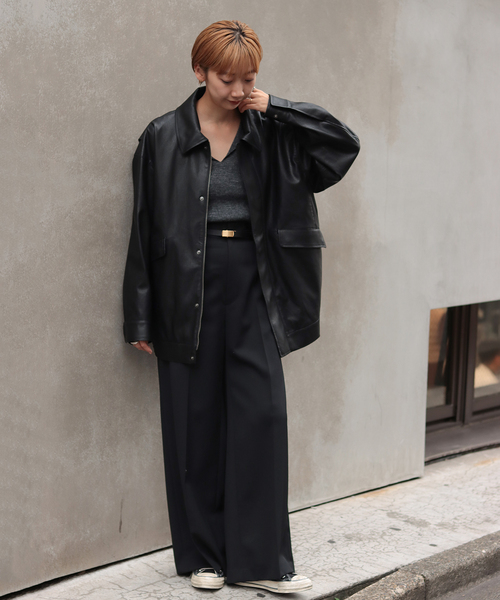 plage（プラージュ）の「Leather Like ブルゾン（ブルゾン）」 - WEAR