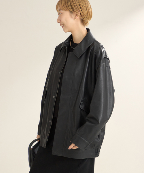 plage（プラージュ）の「Leather Like ブルゾン（ブルゾン）」 - WEAR
