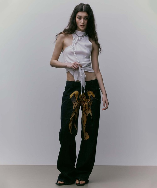 Sculptor X Ed Hardy] Cracked Angel Denim（デニムパンツ）｜SCULPTOR