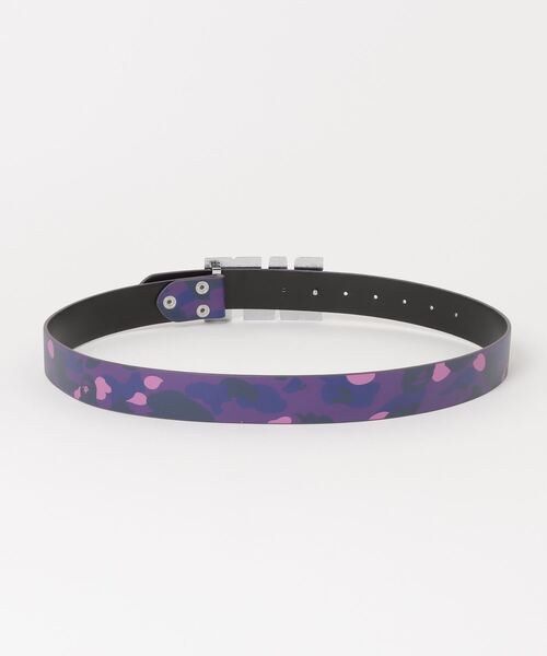 BAPE 紫色 本革 ベルト M BAPE 紫色 本革 ベルト M BAPE Color Camo Gi
