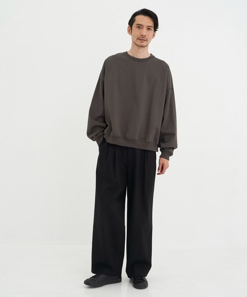 MARKAWARE】TRIPLE PLEATED WIDE TROUSERS(オーガニックコットン