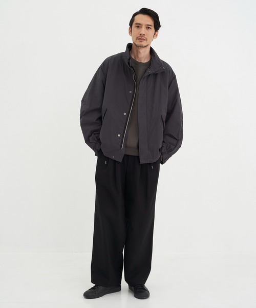 MARKAWARE】TRIPLE PLEATED WIDE TROUSERS(オーガニックコットン