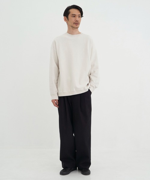 MARKAWARE】TRIPLE PLEATED WIDE TROUSERS(オーガニックコットン