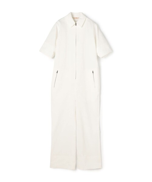 セール】コットンピケ ジップアップコンビネゾン（ワンピース）｜BACCA