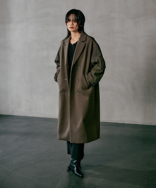 セール】ドッキングロングコート 606787（その他アウター）｜LEPSIM