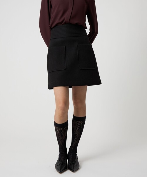 EMMEL REFINES＞EM ボンディング ミニスカート（スカート）｜EMMEL