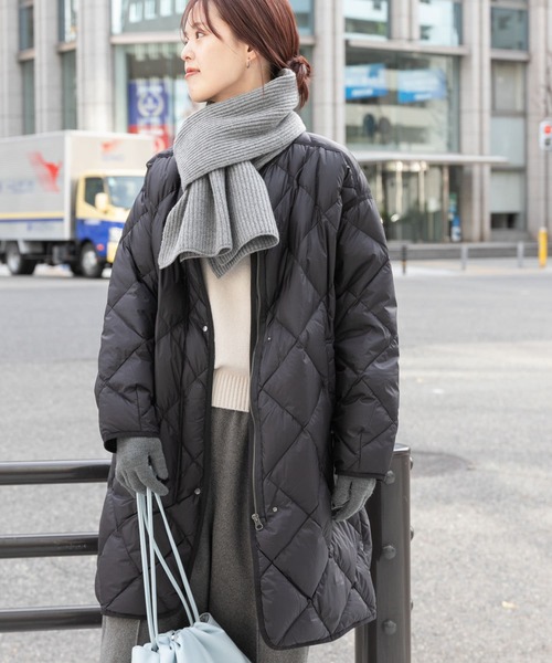 セール】『WEB/一部店舗限定カラー』ライトダウンキルトロングコート