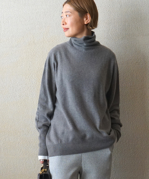 セール】カシミヤ タートルネックプルオーバー（ニット/セーター