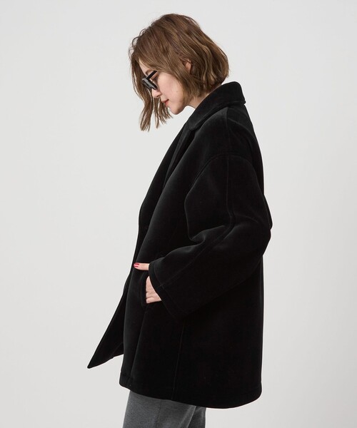 conte（コンテ）の「＜conte＞ベルベット ボンディング Pコート