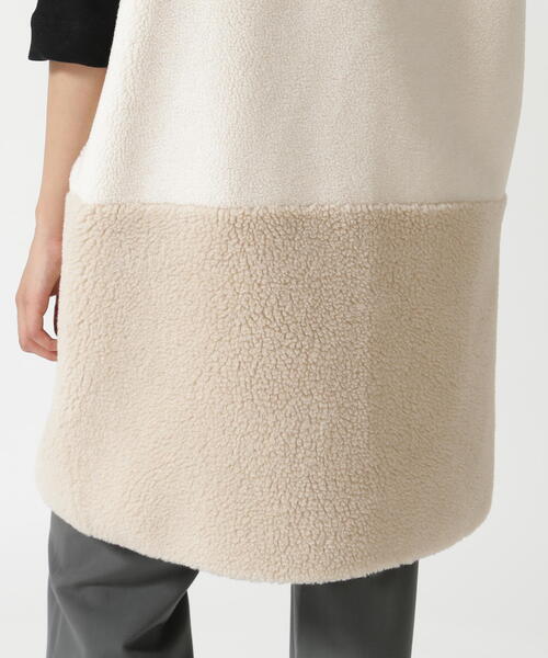 Risley（リズレー）の「Risley/リズレー/バイカラーボアベスト（ベスト