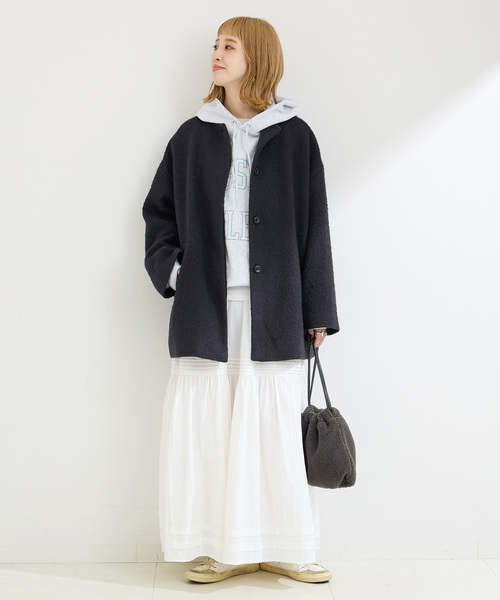 B.C STOCK（ベーセーストック）の「ブークレーノーカラーミドルコート