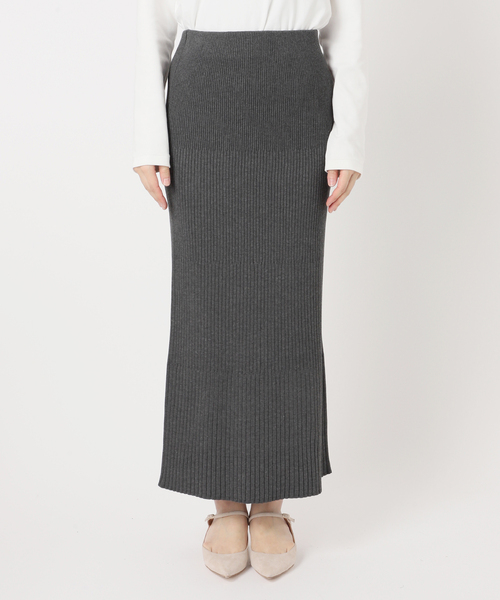 Noble（ノーブル）の「《追加3》リブニットタイトスカート（スカート