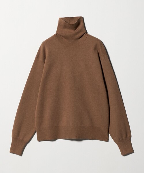 6(ROKU)＞コットンウール ミラノリブ タートルネック ニット（ニット
