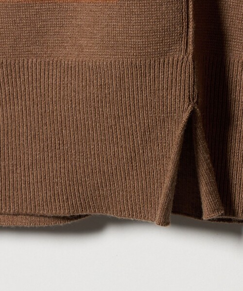6(ROKU)＞コットンウール ミラノリブ タートルネック ニット（ニット
