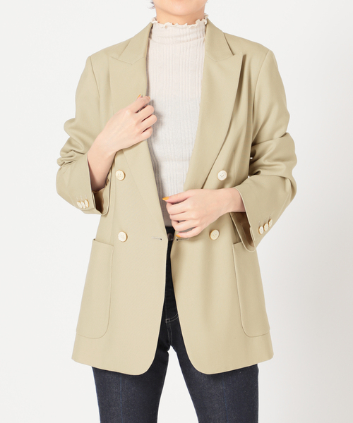 IENA（イエナ）の「ウールダブルブレストジャケット◇（テーラード
