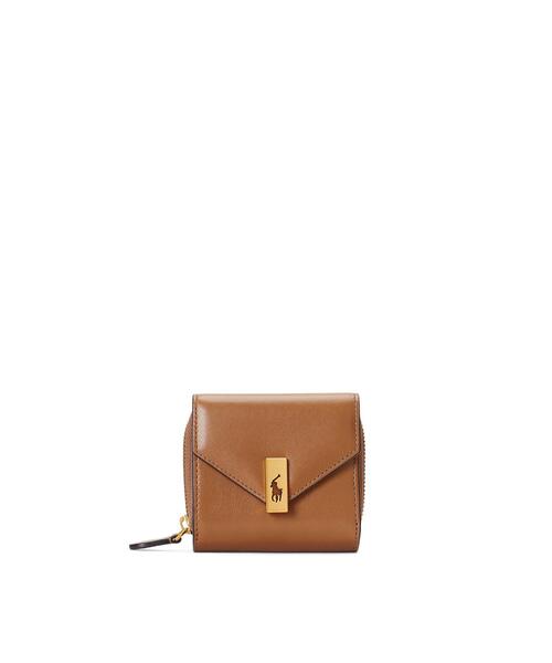 Polo ID レザー コンパクト ウォレット（財布）｜POLO RALPH LAUREN