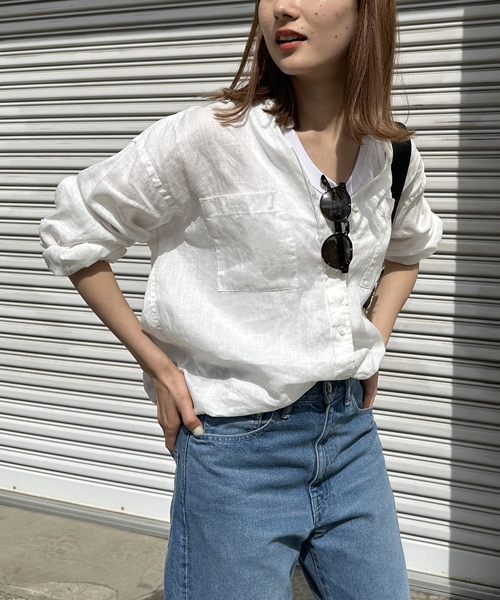 FRAMeWORK（フレームワーク）の「フレンチリネンドロストシャツ