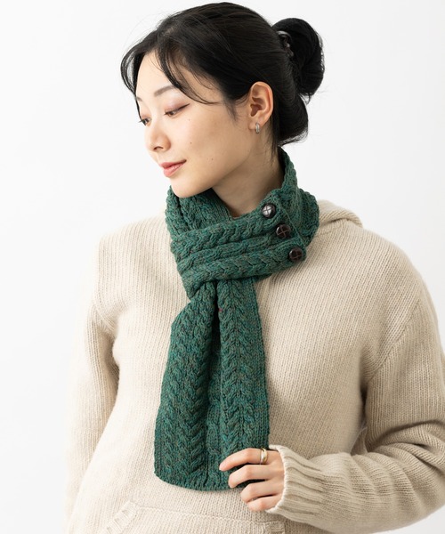 ケーブル編みメリノウール マフラー（マフラー）｜aran WOOLLEN MILLS