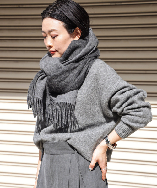 THROW（スロー）の「【THROW/スロー】シャギーカラーストール