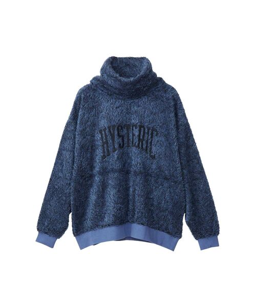ヒステリックグラマー VARSITY LOGO刺繍オフタートルプルオーバー