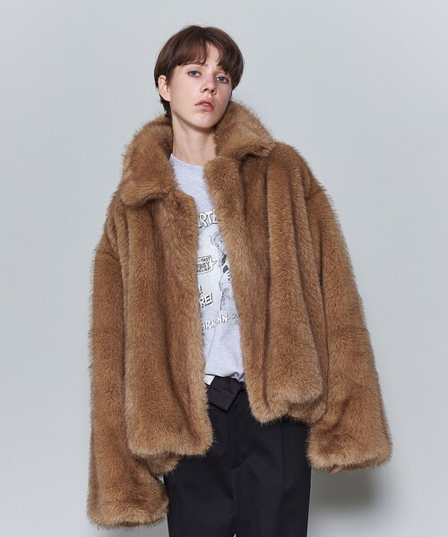 6（ロク）の「＜6(ROKU) ＞フェイクファー コート（その他アウター