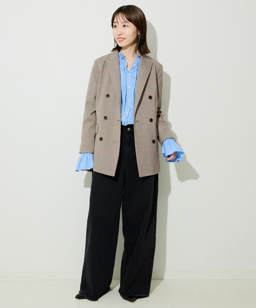 セール】TRダブルブレストジャケット（テーラードジャケット）｜SLOBE