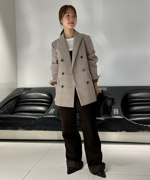 セール】TRダブルブレストジャケット（テーラードジャケット）｜SLOBE