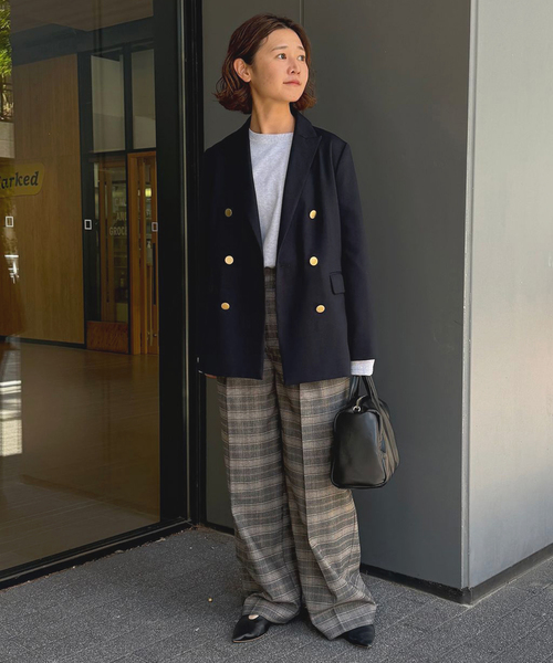 セール】TRダブルブレストジャケット（テーラードジャケット）｜SLOBE