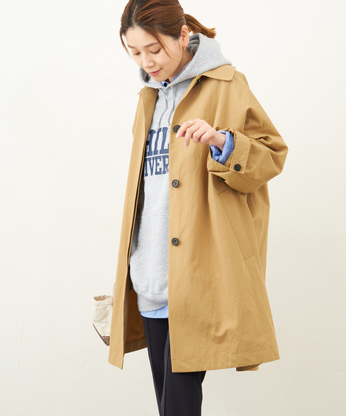 セール】□□□ハイカウントワイドステンカラーコート◇（ステンカラー